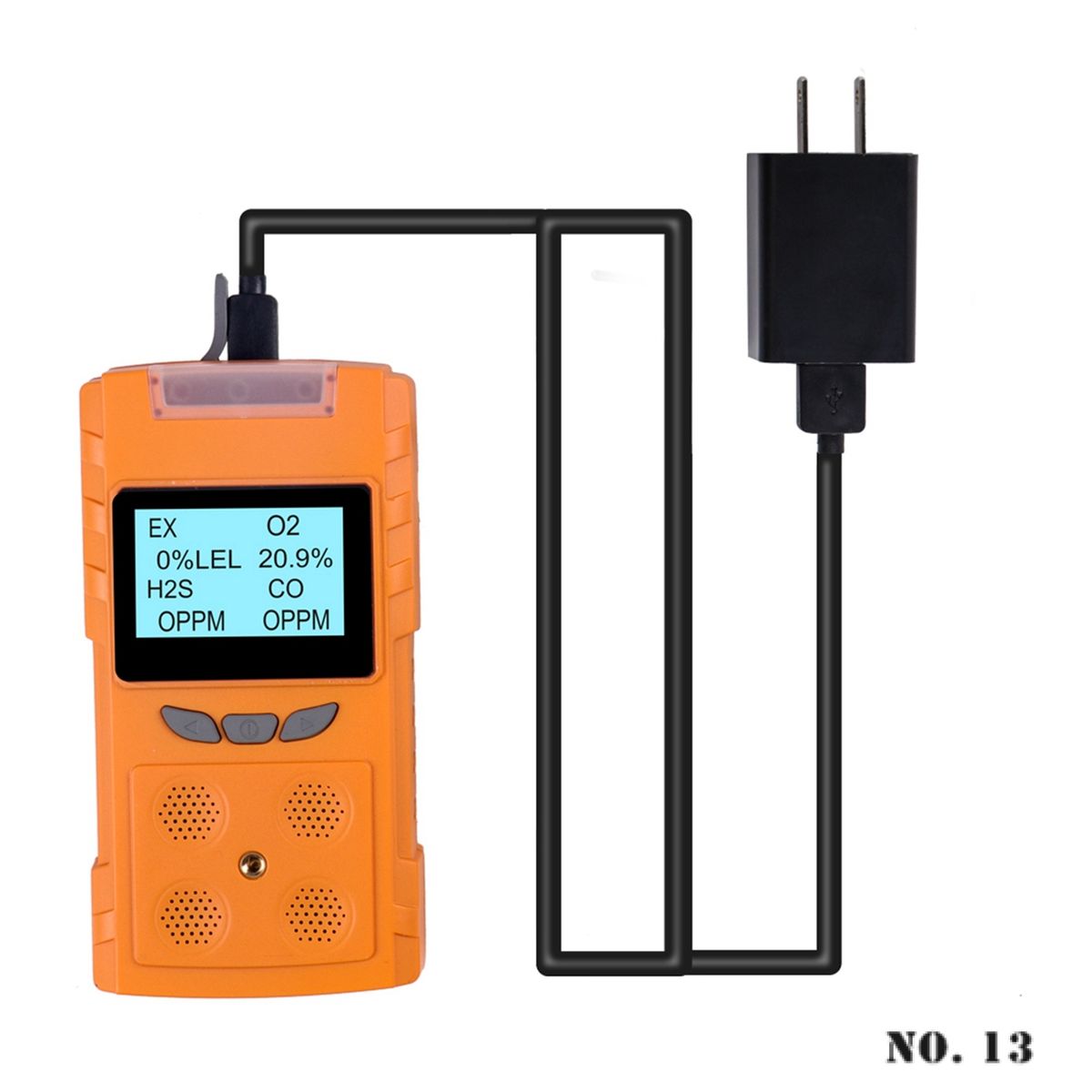 4 In 1 Gas Meter Oxygen Hydrogen Sulfide Carbon Monoxide Combustible Gas Leak Detector Multi Gas Detector For O2 H2S CO