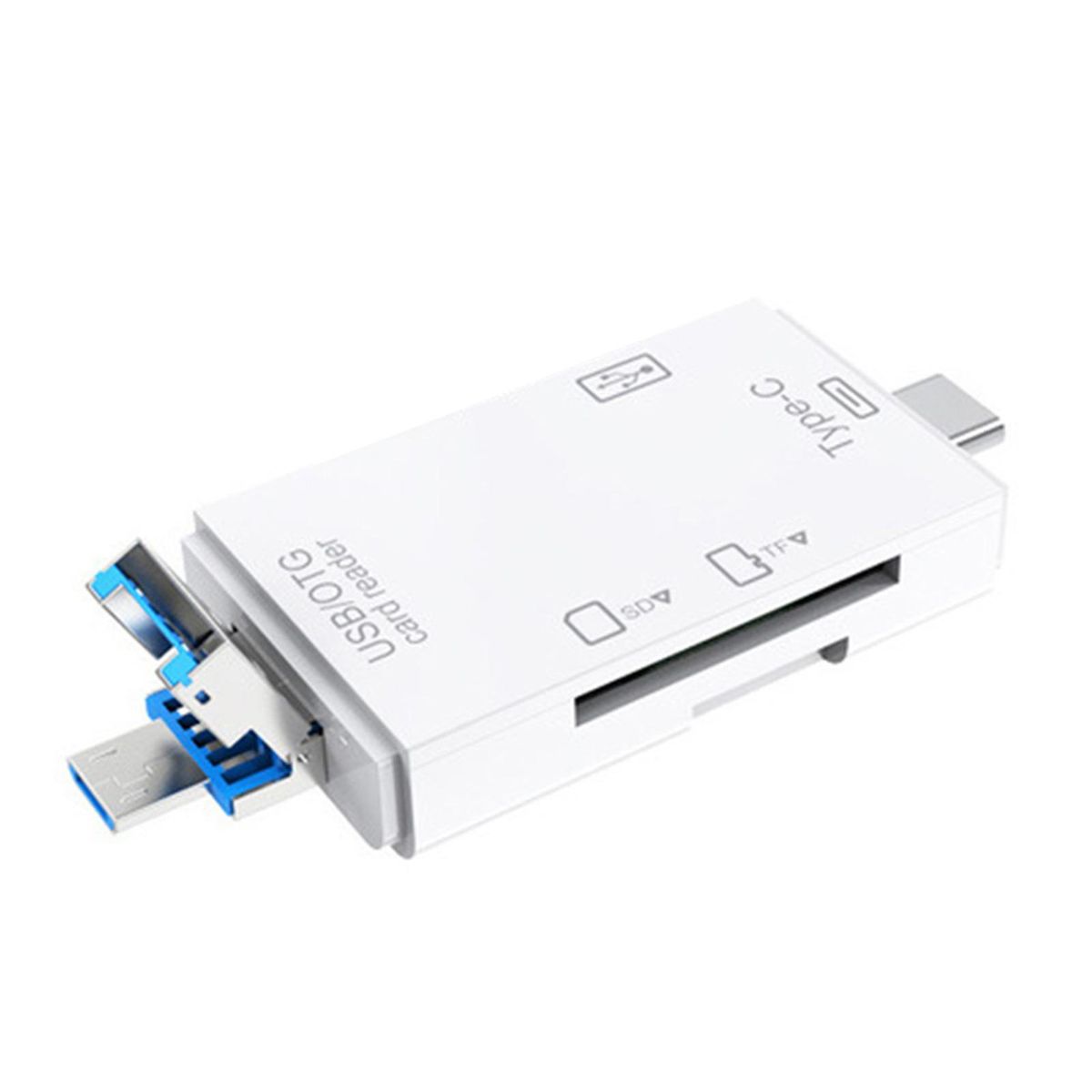 3 IN 1 Multifunctional USB 2.0 Type-c Micro-SD TF-White