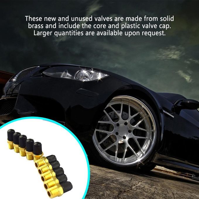 10pcs/Set 1/8 NPT MPT Brass Air Compressor Tank Fill Valve Double Heads" Gold & Black