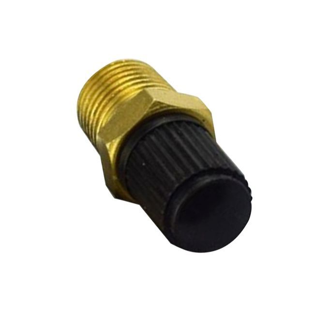 10pcs/Set 1/8 NPT MPT Brass Air Compressor Tank Fill Valve Double Heads" Gold & Black