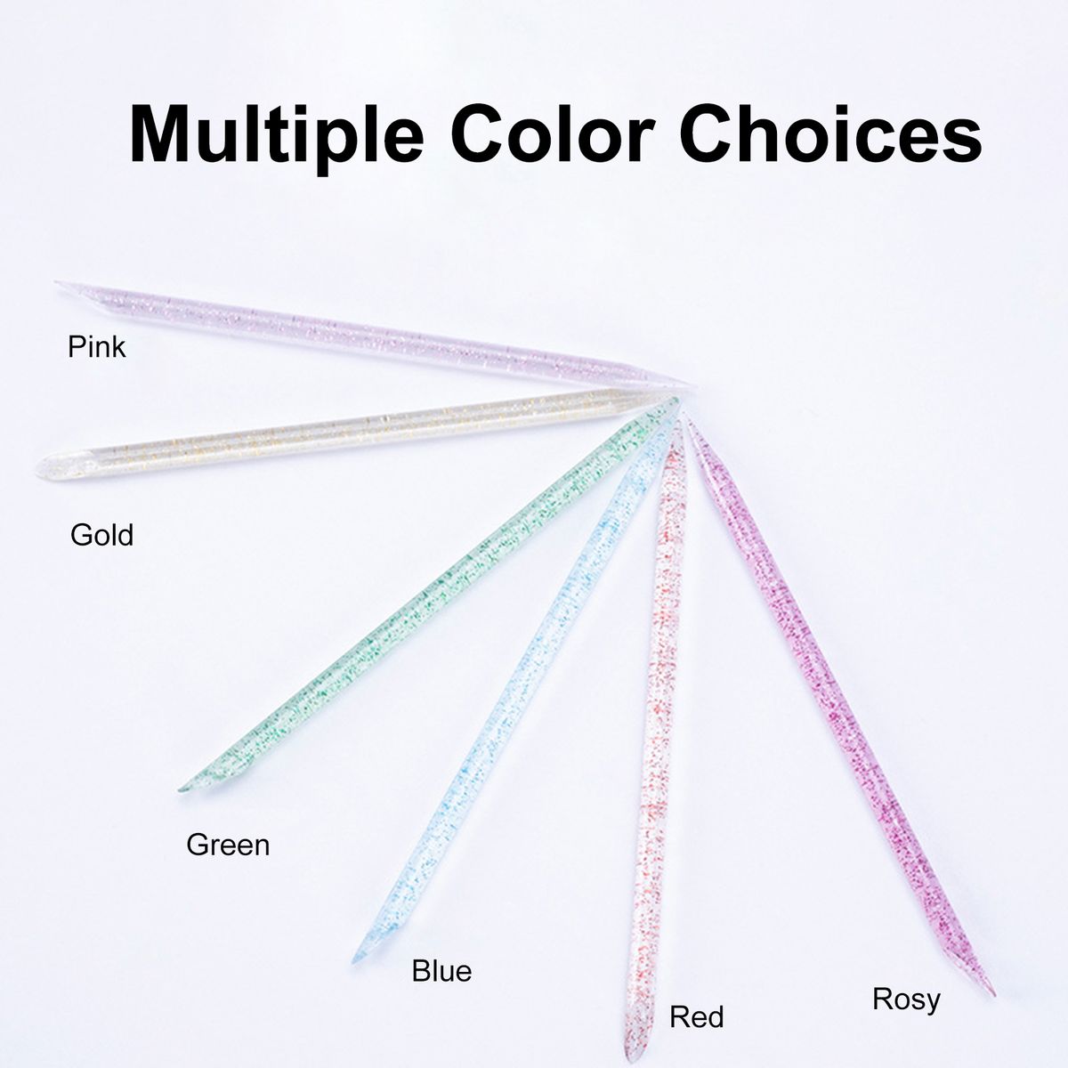 100PCS Double-ended Nail Art Sticks Dead Skin Cuticle