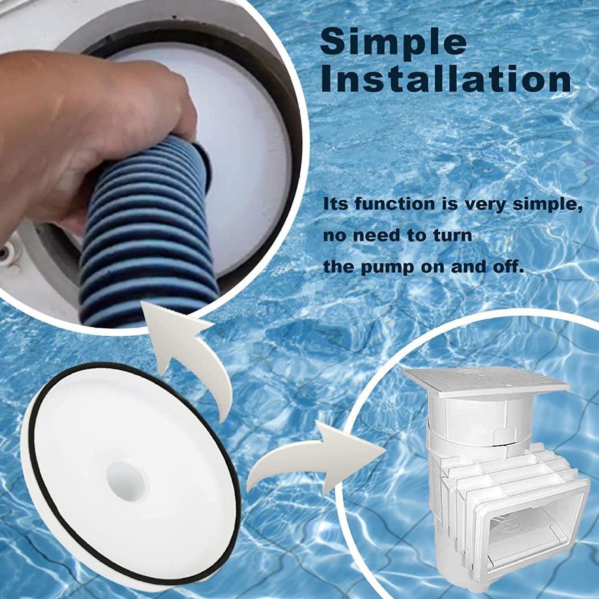 Pool Parts Skimmer Pool Replacement Accessories Swimming Pool Skimmer White