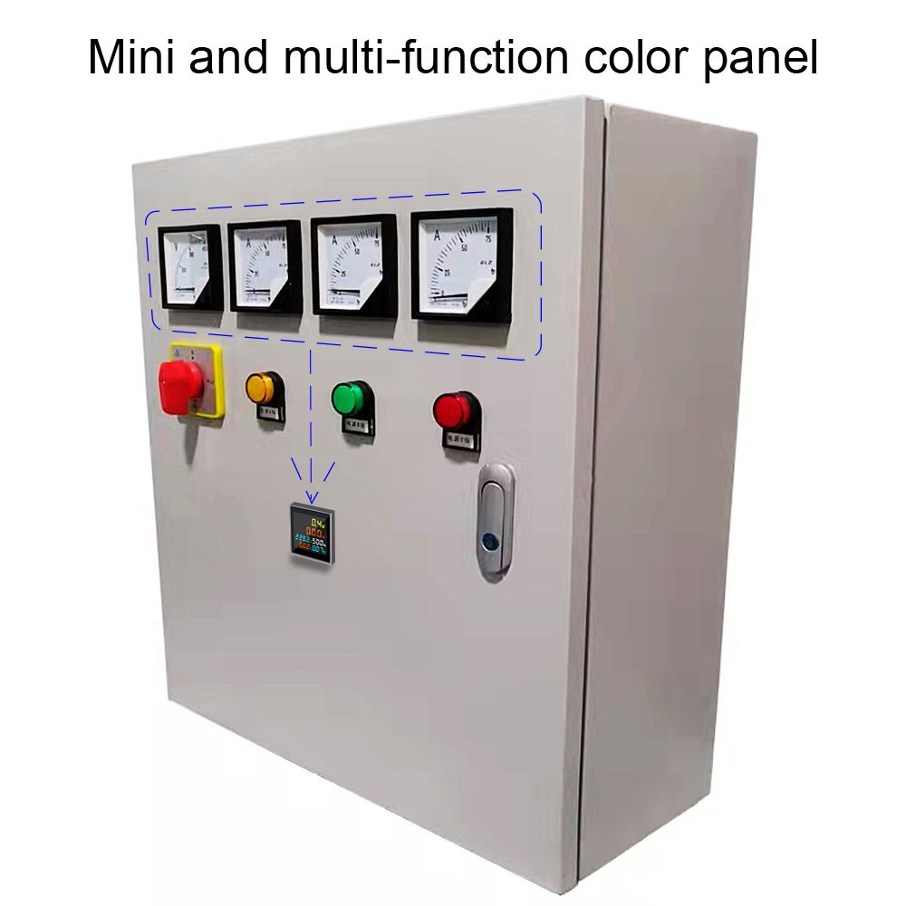 AC Power Energy Meter 110V 220V 100A Voltmeter Ammeter Wattmeter Frequency Tester HD LCD Display Power Factor Volt Amp Monitor