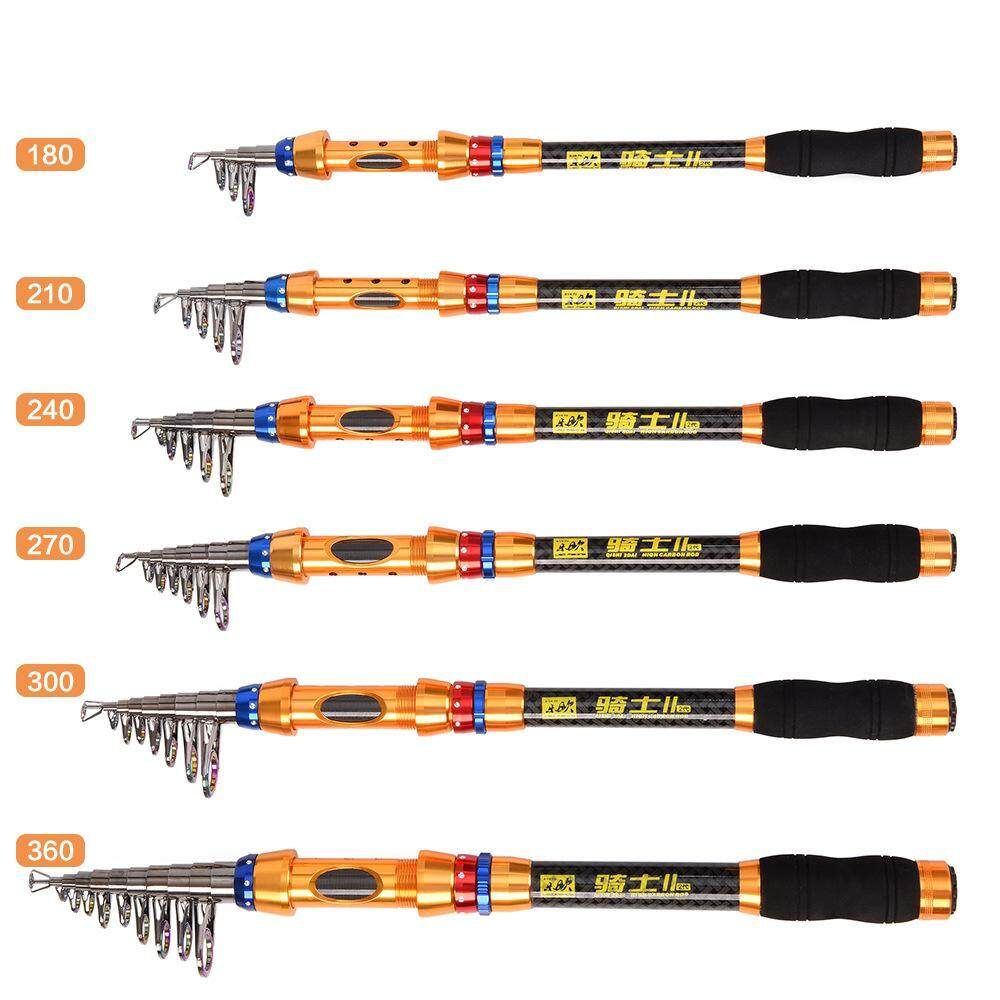 Saltwater Freshwater Telescopic Rod With Reel Combos Pole Sets 2.4M#DK20002.4