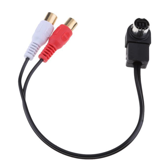 2-Female Car Aux Cables For  KCA-121B JVC Sound Receiver 25cm Copper