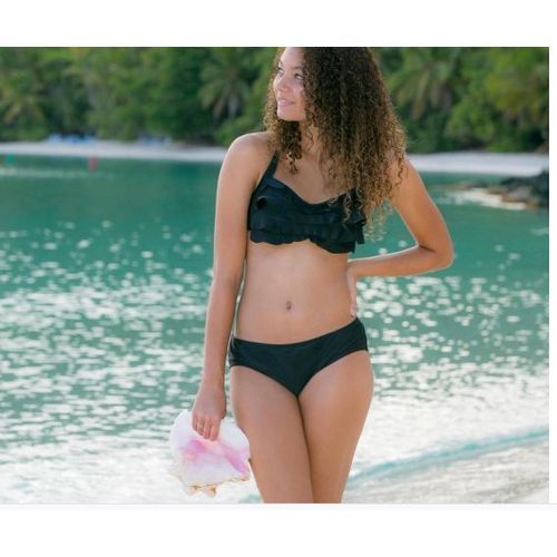 Black Bikini Bottom KIDS XS