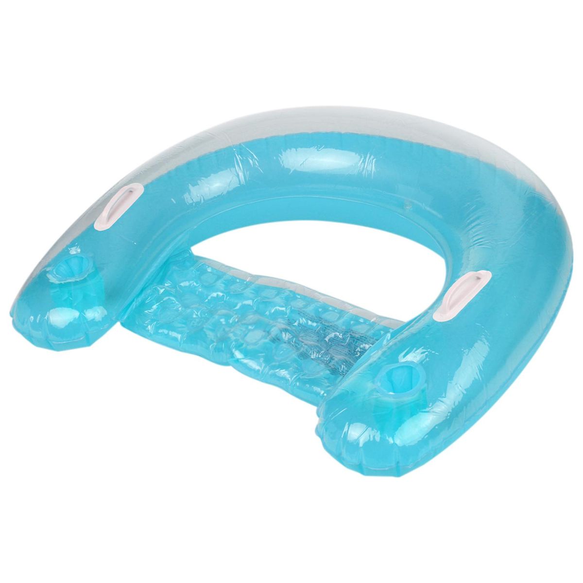 Inflatable Float Lounge with Cup Holder Swimming Pool Float Chair Water Chair Pool Floats Toys for Beach Lake & Swimming Pool