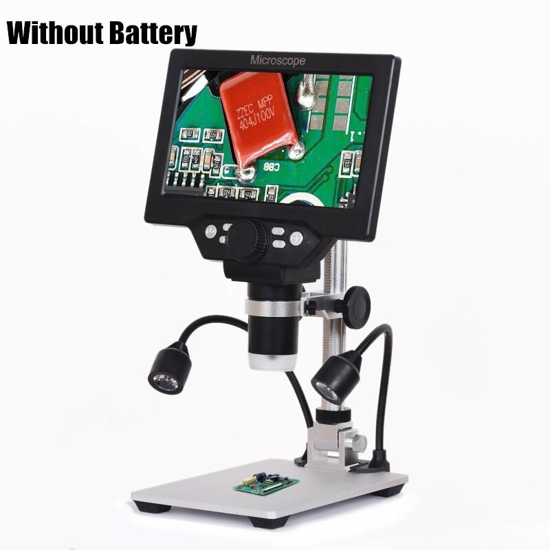 12MP 1200X Digital Microscope Electronic Video Microscope 7.0 Inch HD LCD Soldering Microscope Phone Repair Magnifier
