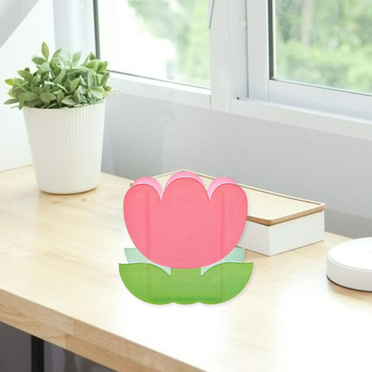 Decorative Acrylic Pen Holder Makeup Brush Holder Flower