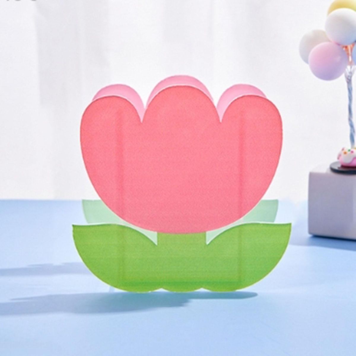 Decorative Acrylic Pen Holder Makeup Brush Holder Flower