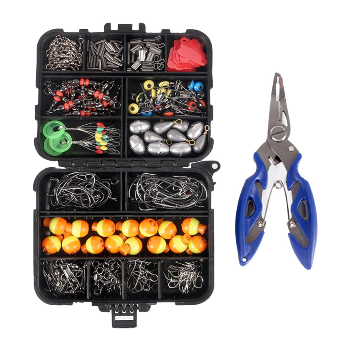 263x Fishing Accessories Including Fishing Leaders Pliers
