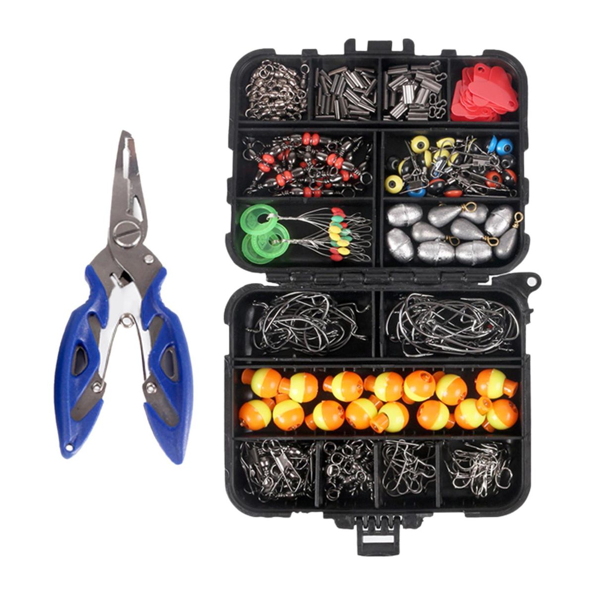 263x Fishing Accessories Including Fishing Leaders Pliers