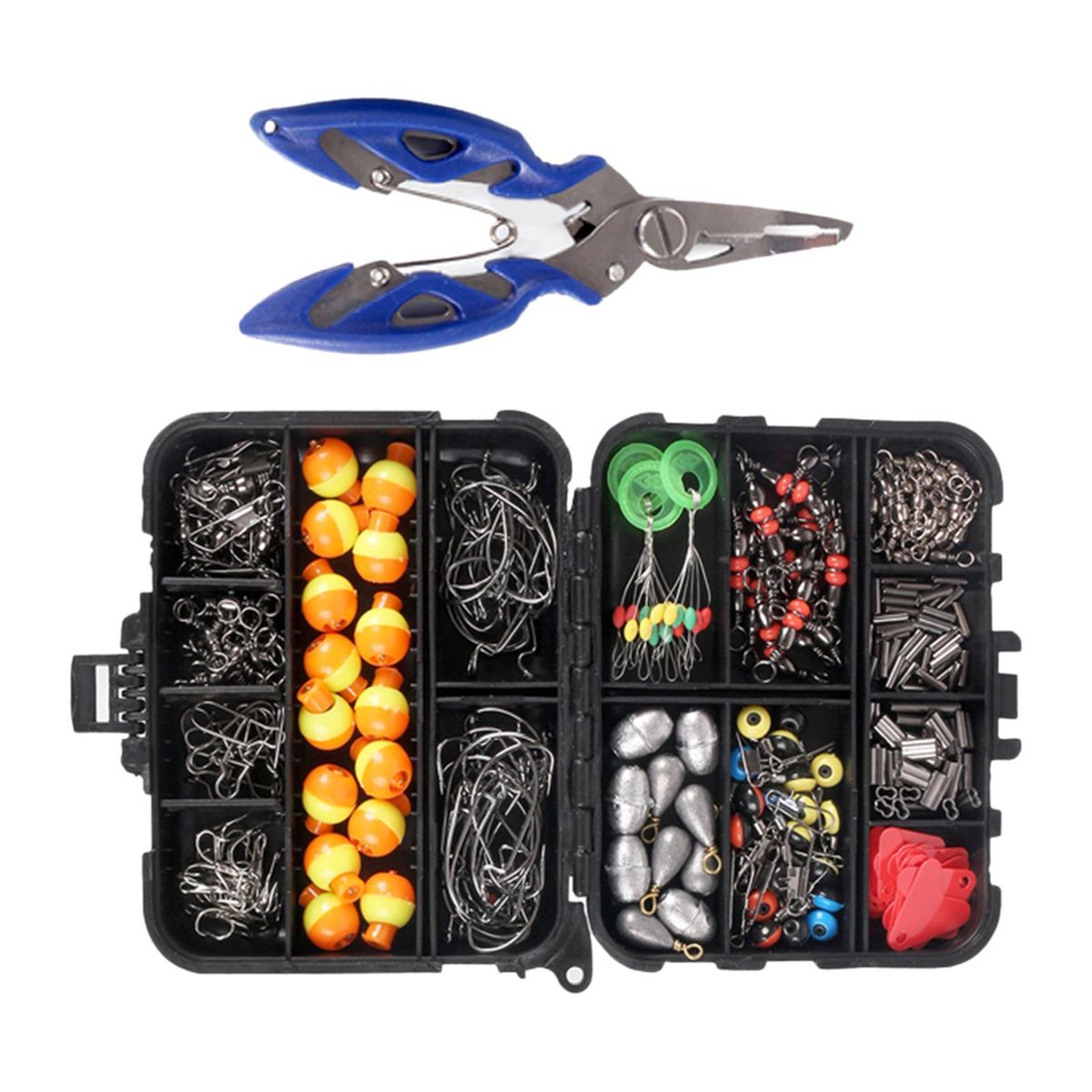 263x Fishing Accessories Including Fishing Leaders Pliers