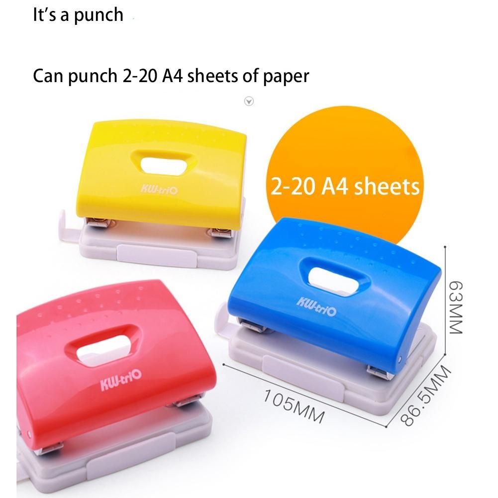 KW-TRIO 2-Hole Paper Puncher DIY Loose Leaf Hole Punch