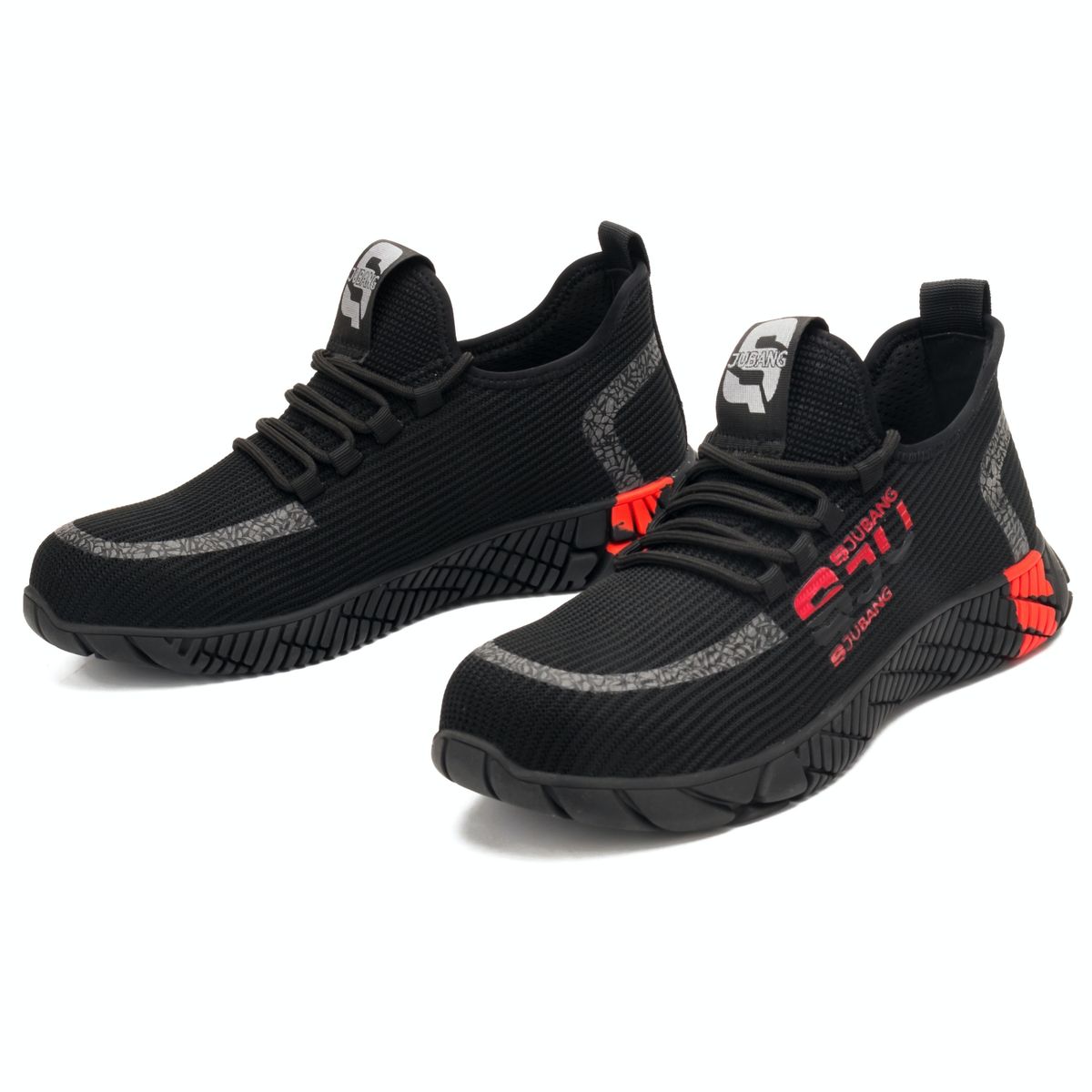 Safety Shoes Steel Toe Work Boots Breathable Fabric Upper