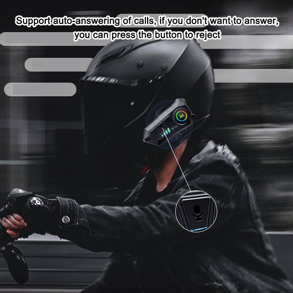 Motorcycle Helmet Headset BT5.3 Noise Reduction Headphone