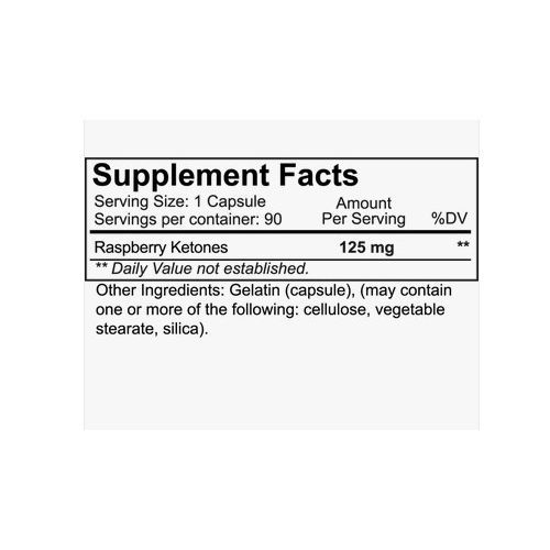 Raspberry Ketones   90 Capsules