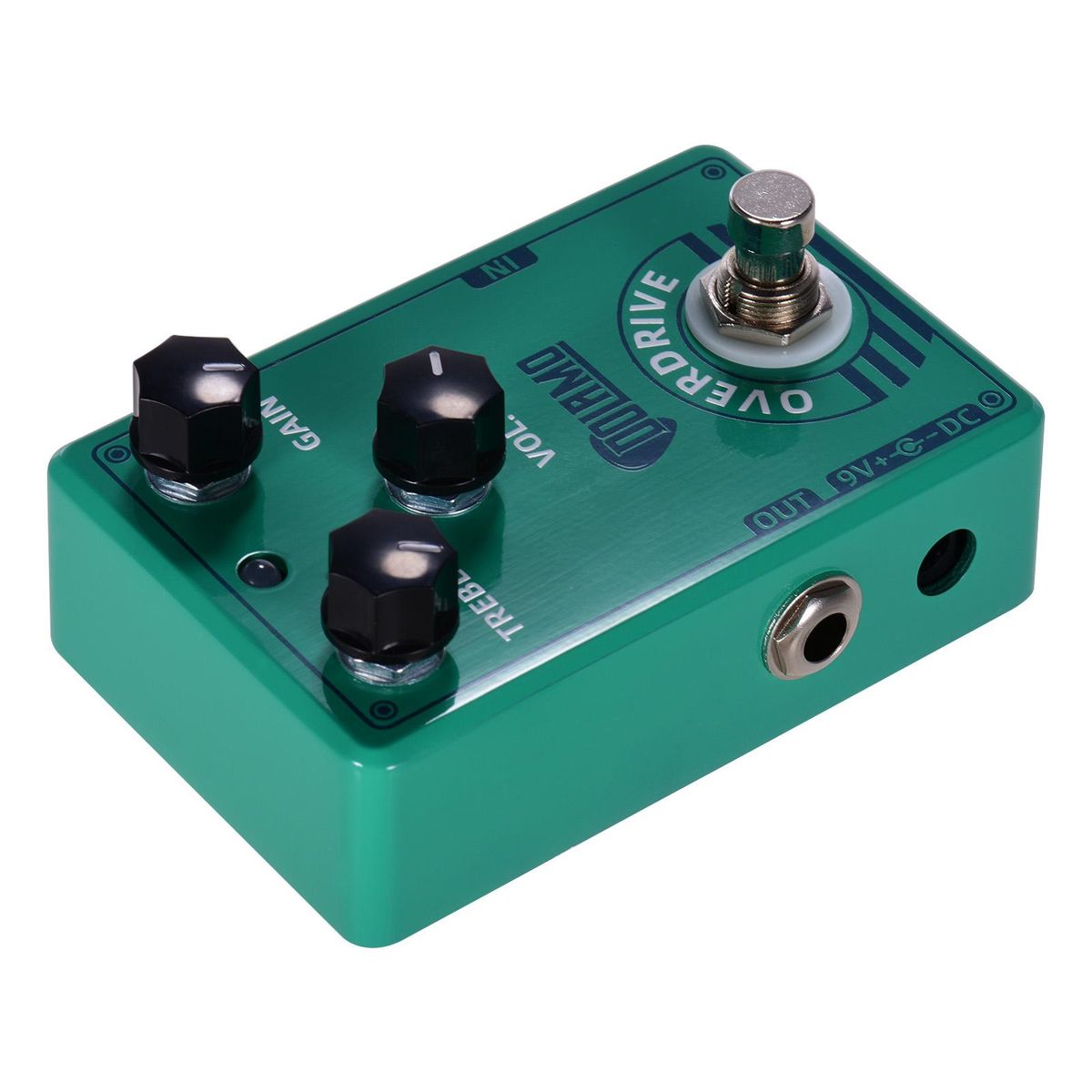 Dolamo D-12 Overdrive Guitar Effect Pedal with Treble Gain Volume Controls True Bypass Design for Electric Guitar