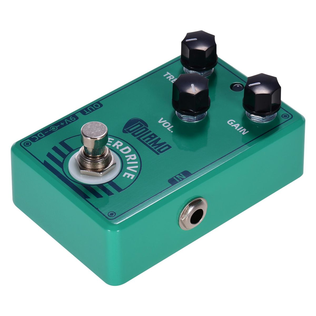 Dolamo D-12 Overdrive Guitar Effect Pedal with Treble Gain Volume Controls True Bypass Design for Electric Guitar