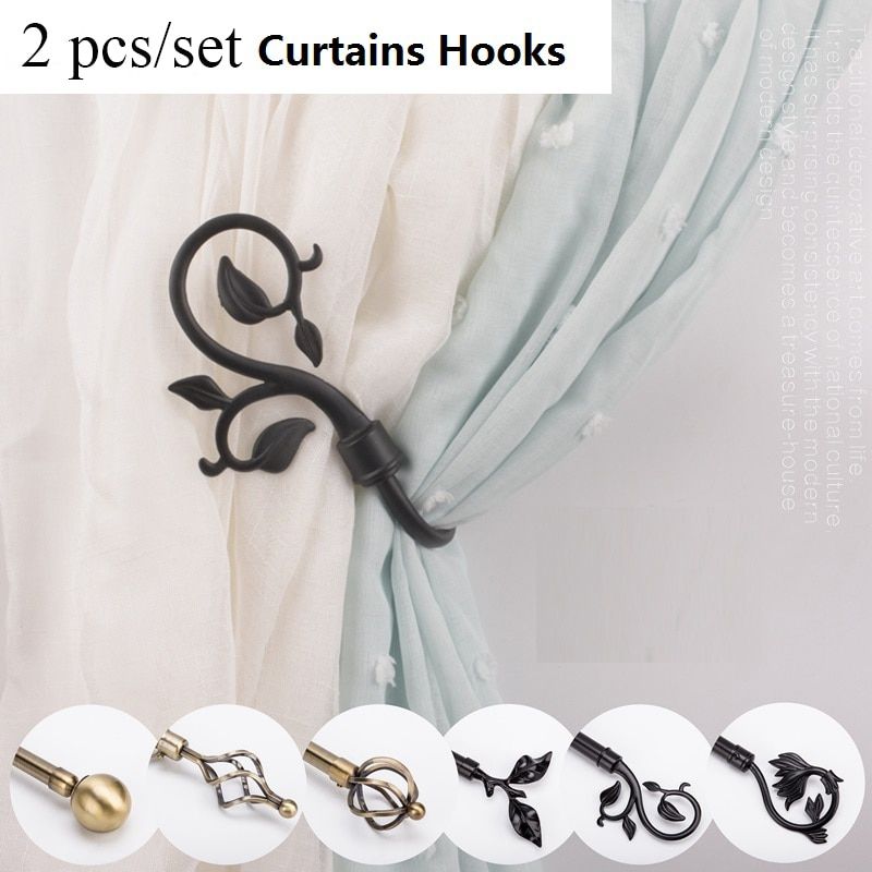 2Pcs/Set  Tieback Holder  Tie Backs Bedroom Living Room