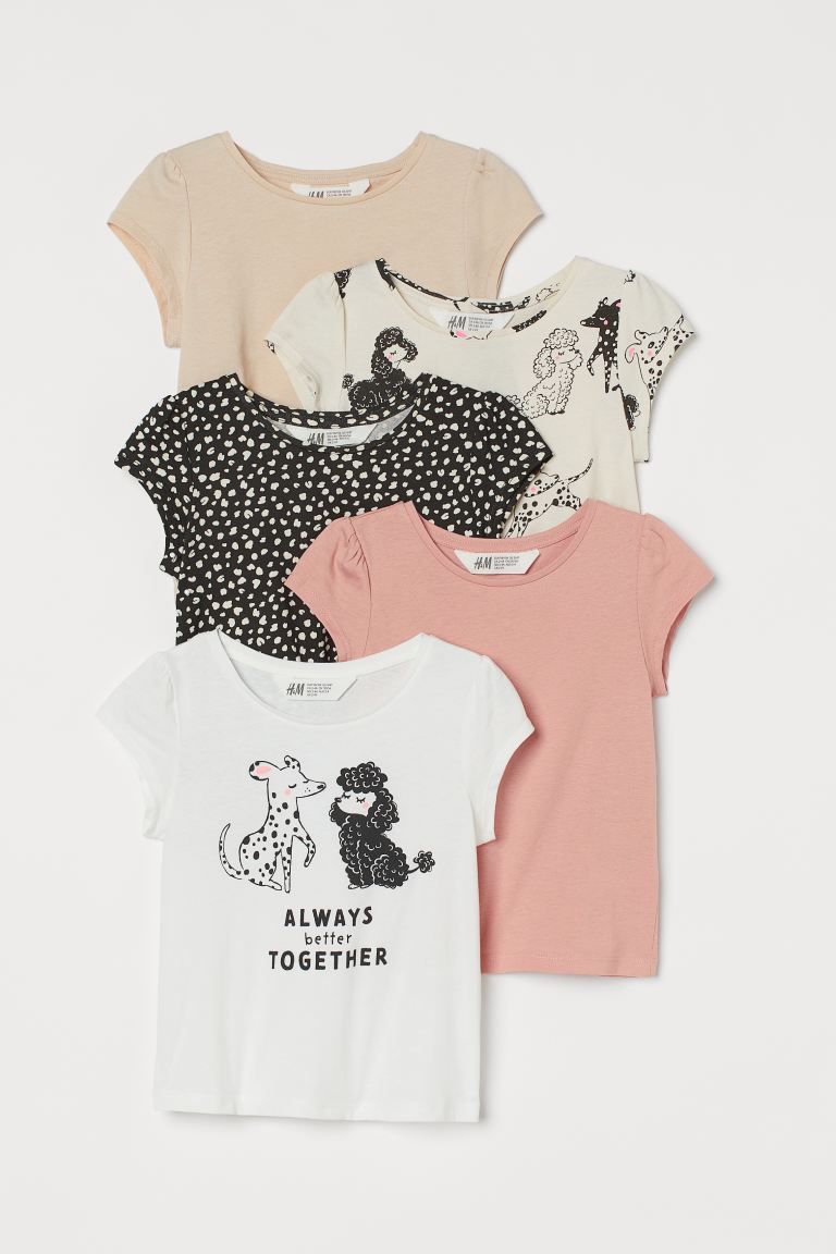 5 Pack Printed Tops
