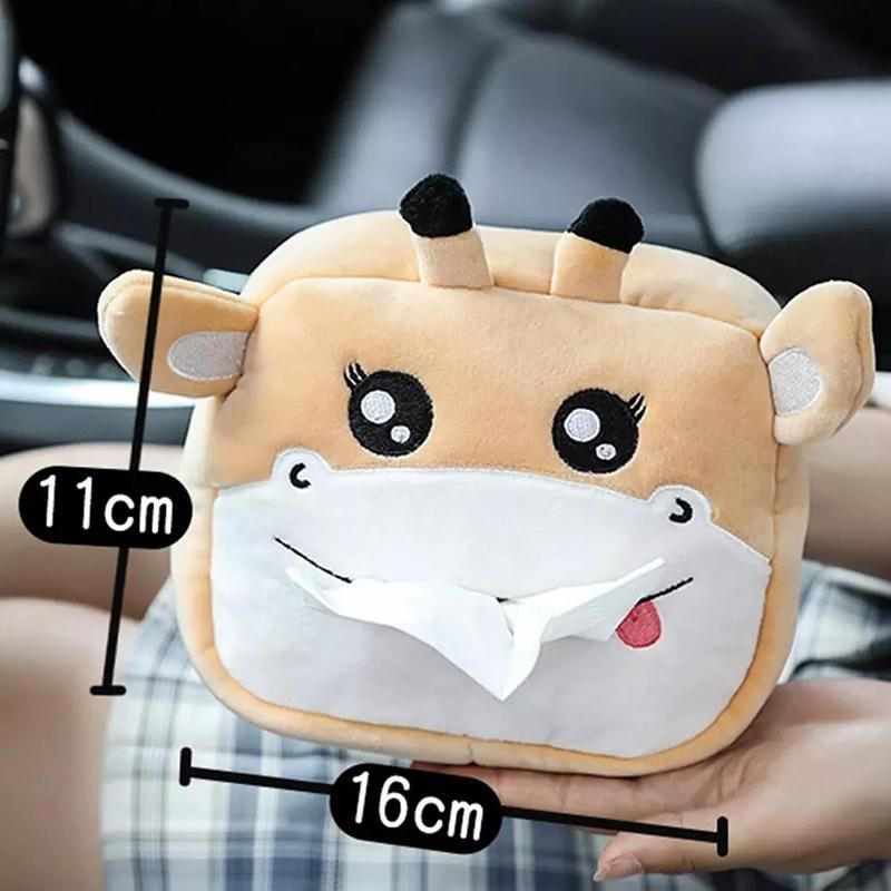 Cute Plush Removable Tissue Boxes Cover Napkin Tissue Paper Boxes Holder For Car Home Garden Kitchen Storage Organization Cases