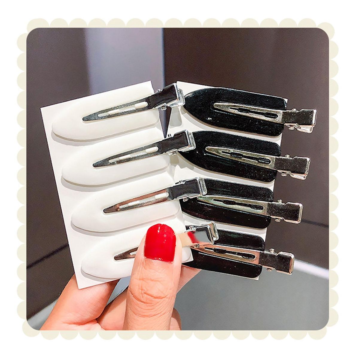 4PCS Candy Color Seamless Hairpin Duckbill Clip Hair Accessories