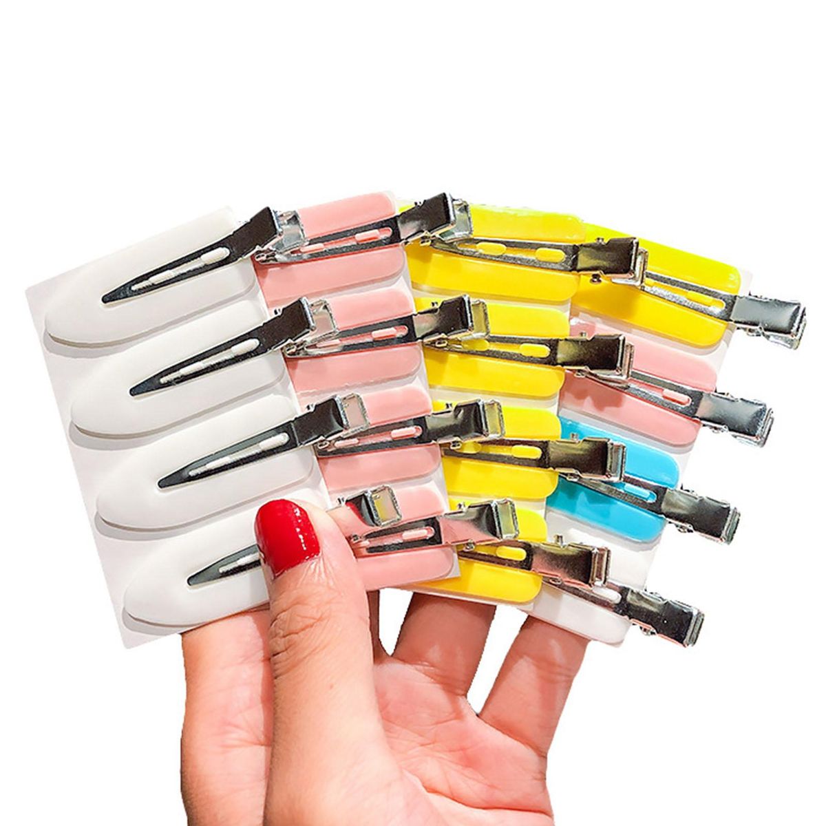 4PCS Candy Color Seamless Hairpin Duckbill Clip Hair Accessories