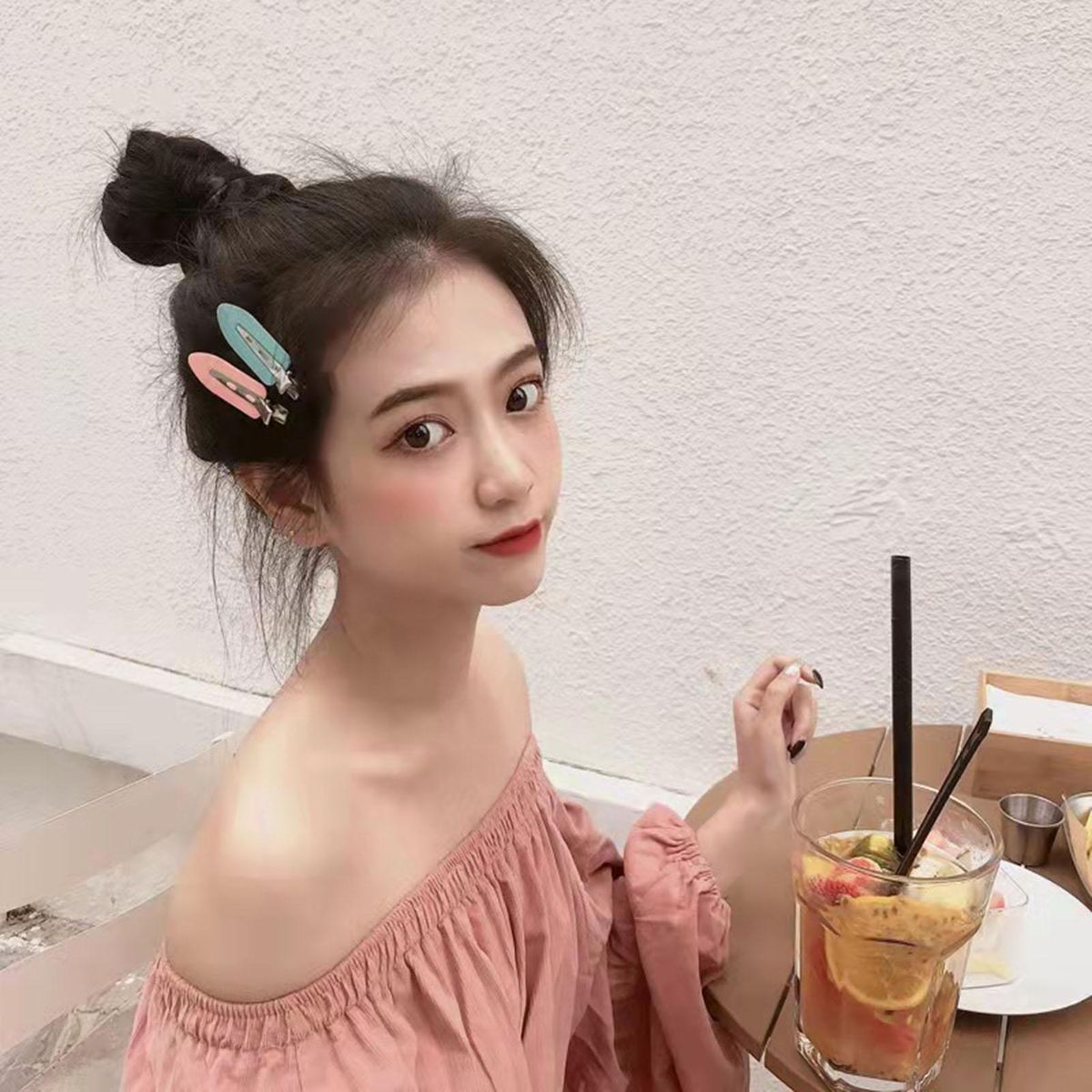 4PCS Candy Color Seamless Hairpin Duckbill Clip Hair Accessories