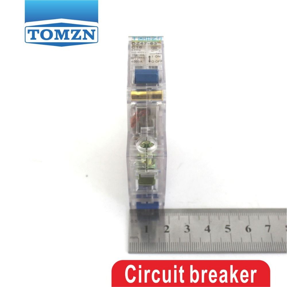 1P 16A Transparent Case Mini Circuit Breaker MCB Good