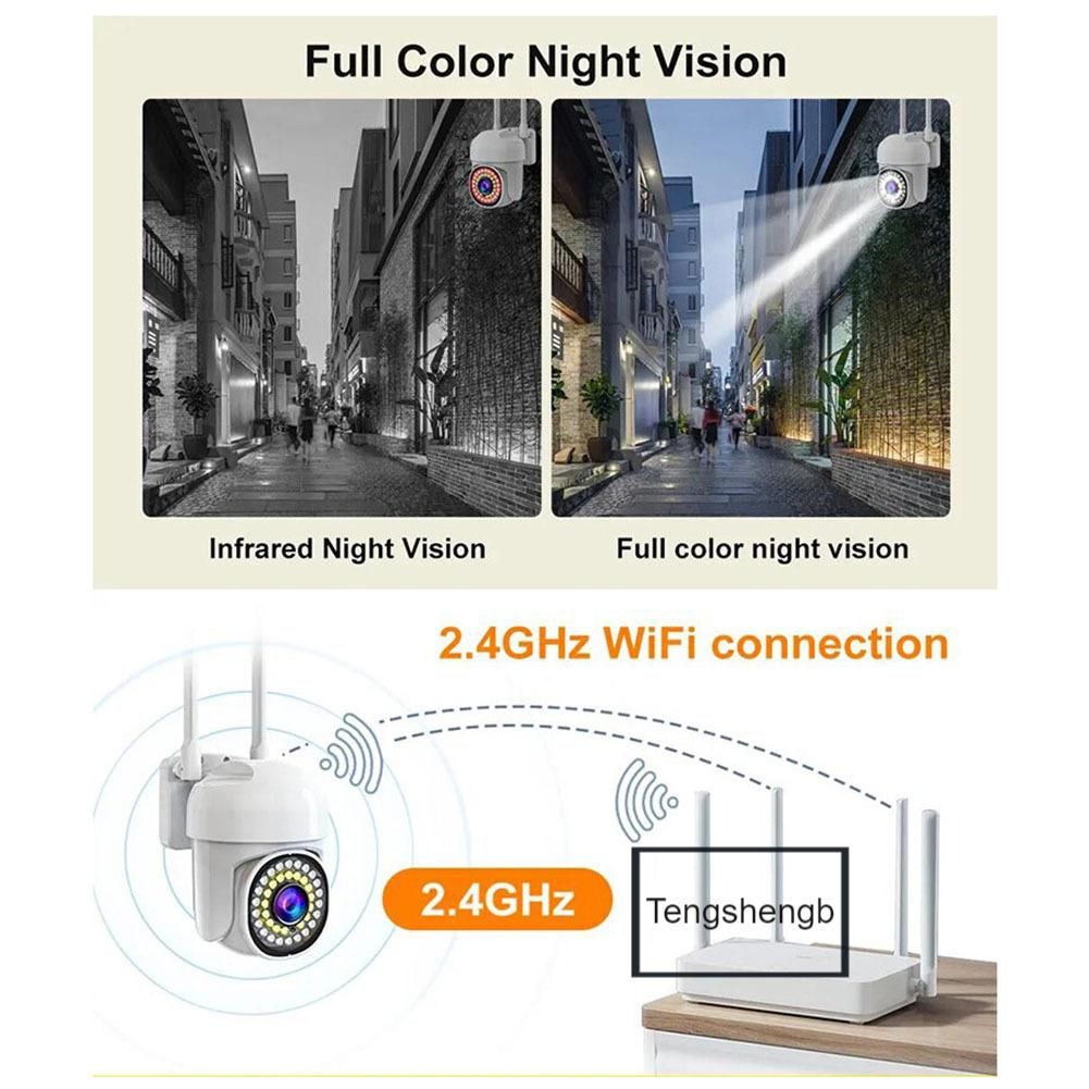HD Full Color Night-Vision Surveillance Camera Water