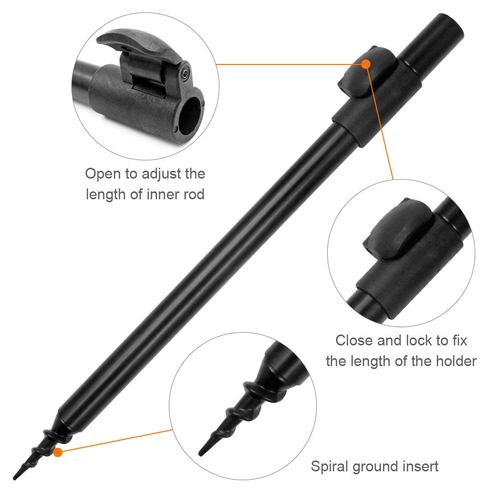 Carp Metal Material Fishing Rod Support Fishing Pole Ground