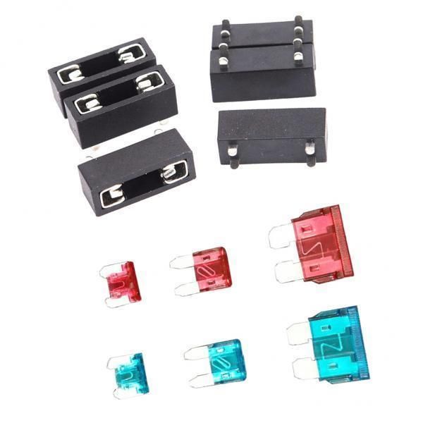 4x6 Set PCB Mount Mini Small Medium Universal Car Fuse Holder +