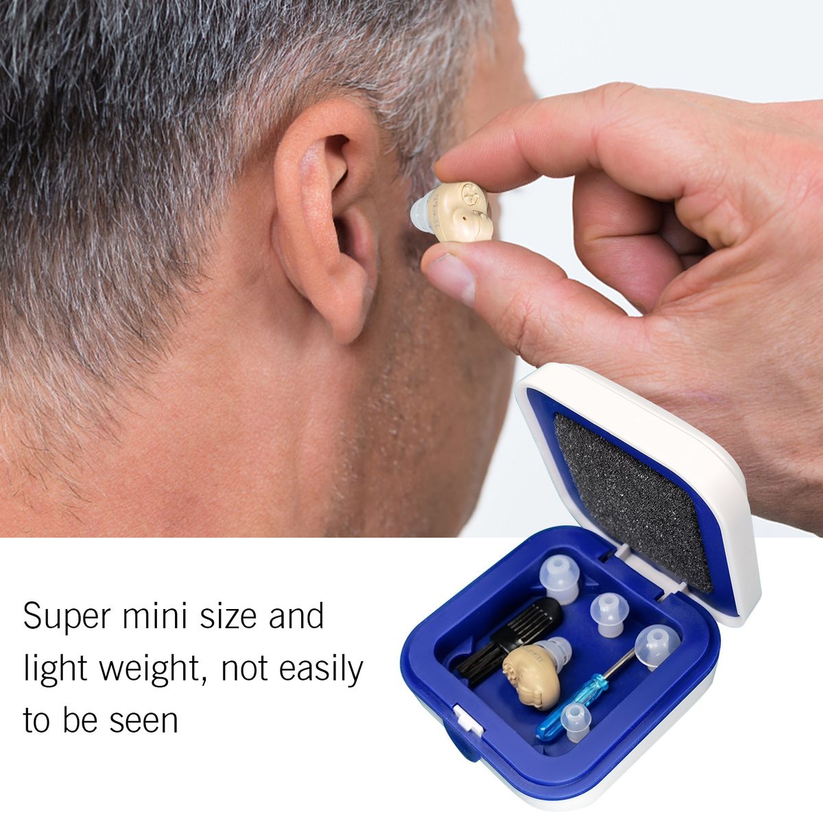 Mini Hearing Aid Small Inner Ear Invisible Sound Amplifier