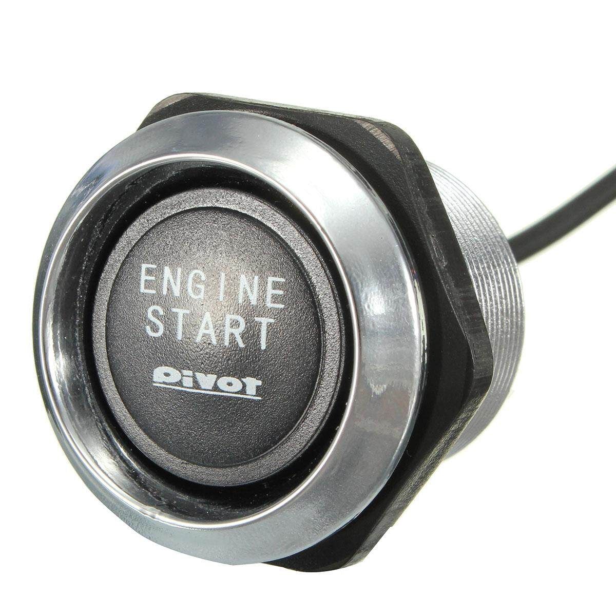 12V Car Engine Start Push Button Switch Ignition Starter Kit Blue LED Universal