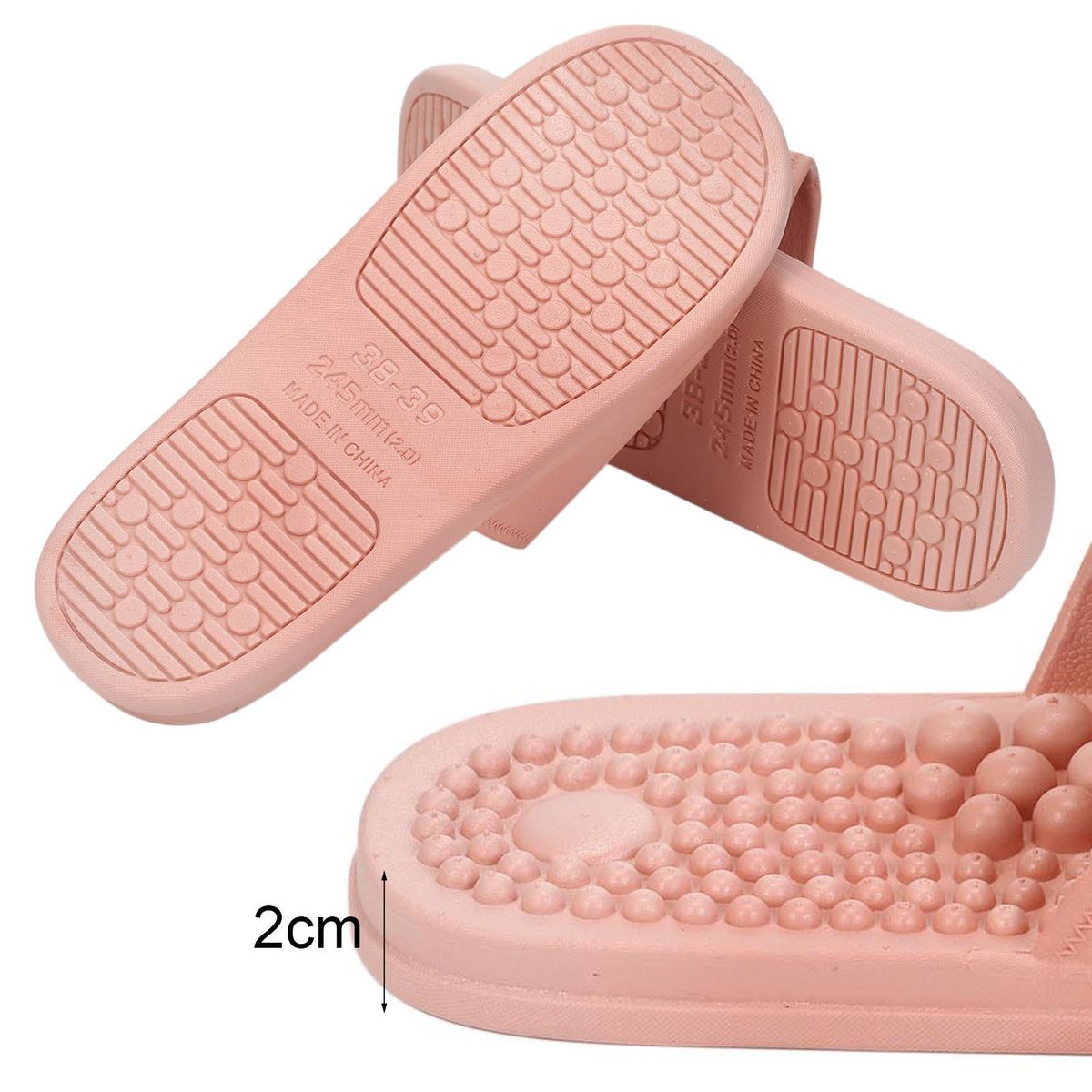 Acupressure Massage Slipper Foot Massager Jade Stone Acupoint Massage Slippers Shoes Reflexology Sandals for Men Women
