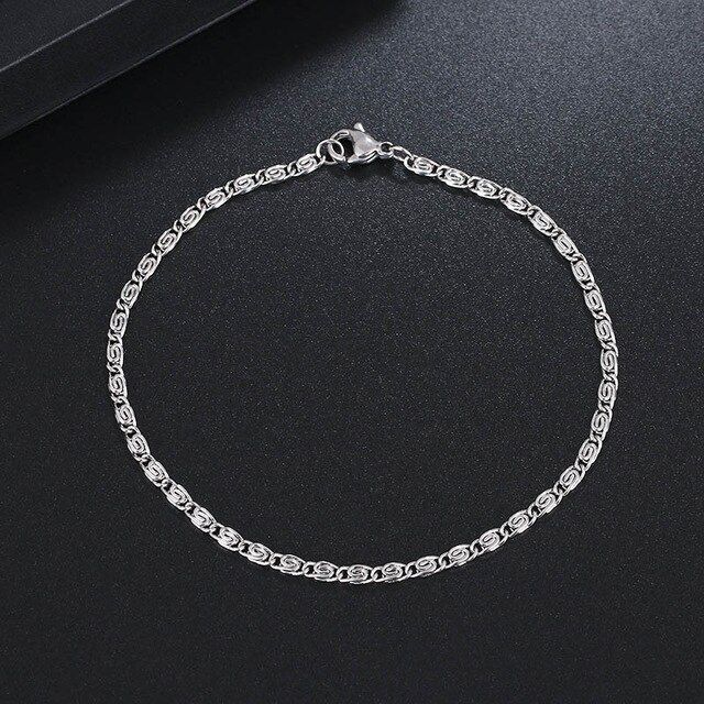 Cacana Stainless Steel Chain Bracelets For Man Women Gold