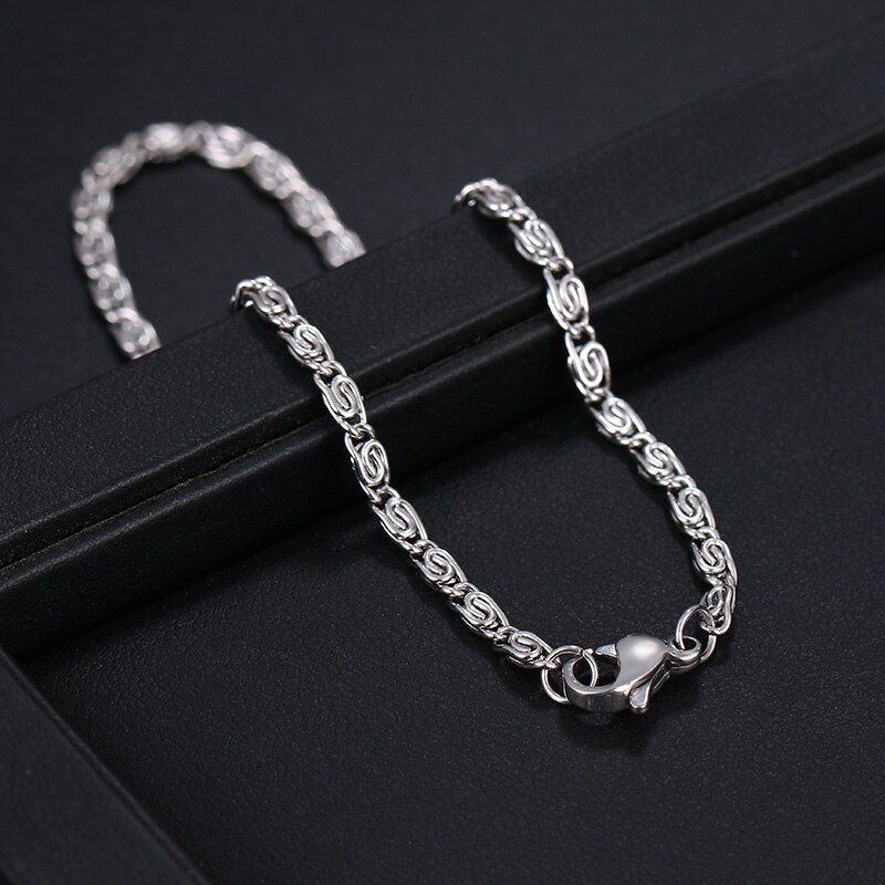 Cacana Stainless Steel Chain Bracelets For Man Women Gold