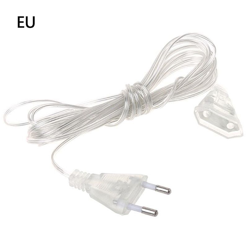 3/5M Power Extension Cable Plug Extender Wire For LED String Light Christmas Lights