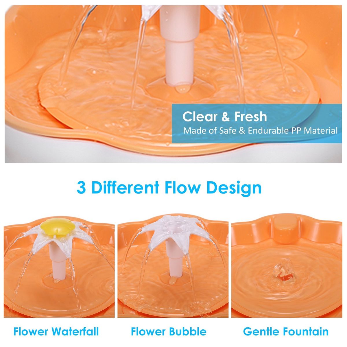 2.6L Automatic Pet Water Fountain Drinking Bottle Electric