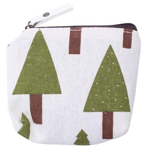 Cute Cartoon Animals Canvas Coin Purse Key Wallet