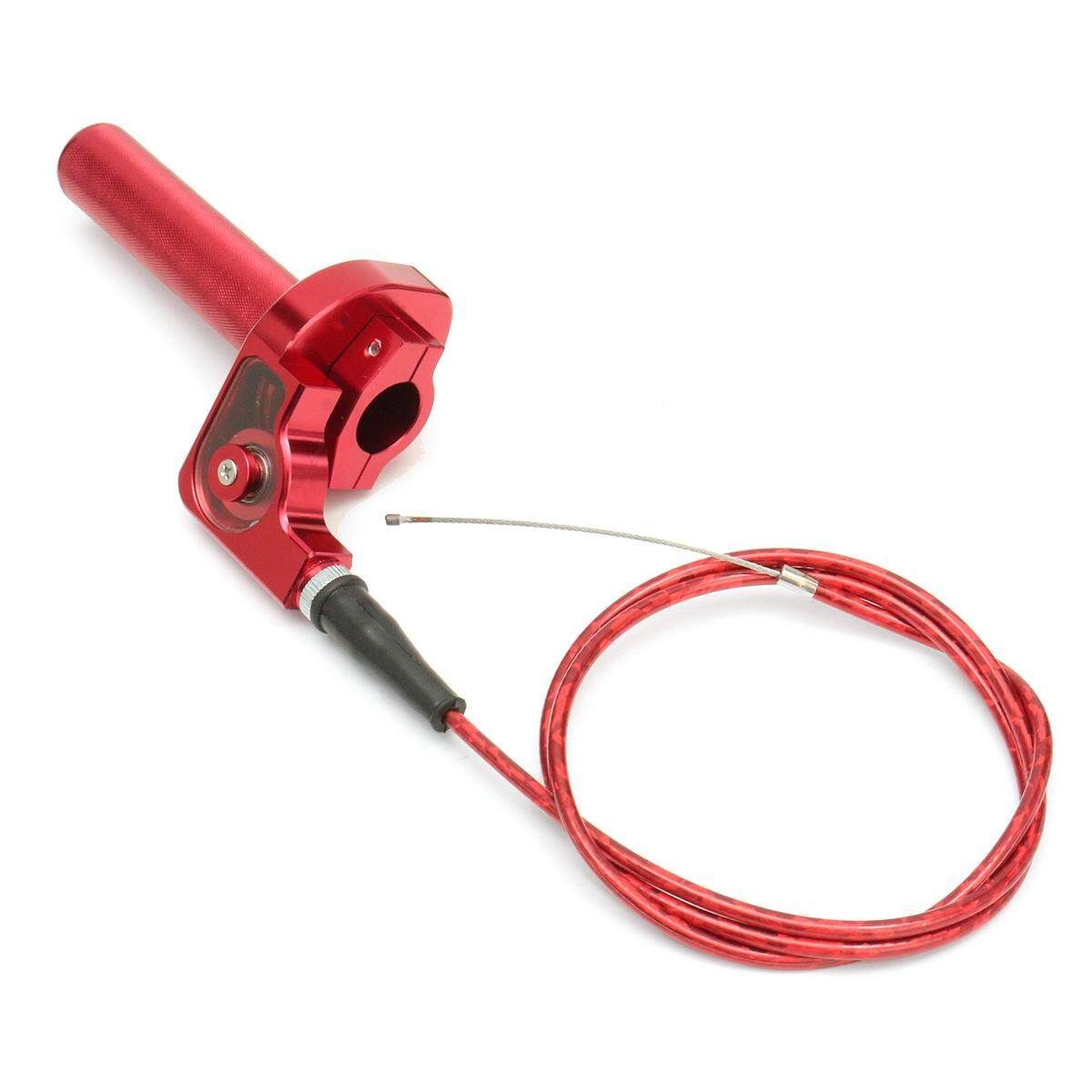 Twist Throttle Cable Assembly Fit CRF50 KLX TTR XR50 SSR CRF Pit Dirt Bike (Red) Red (red)