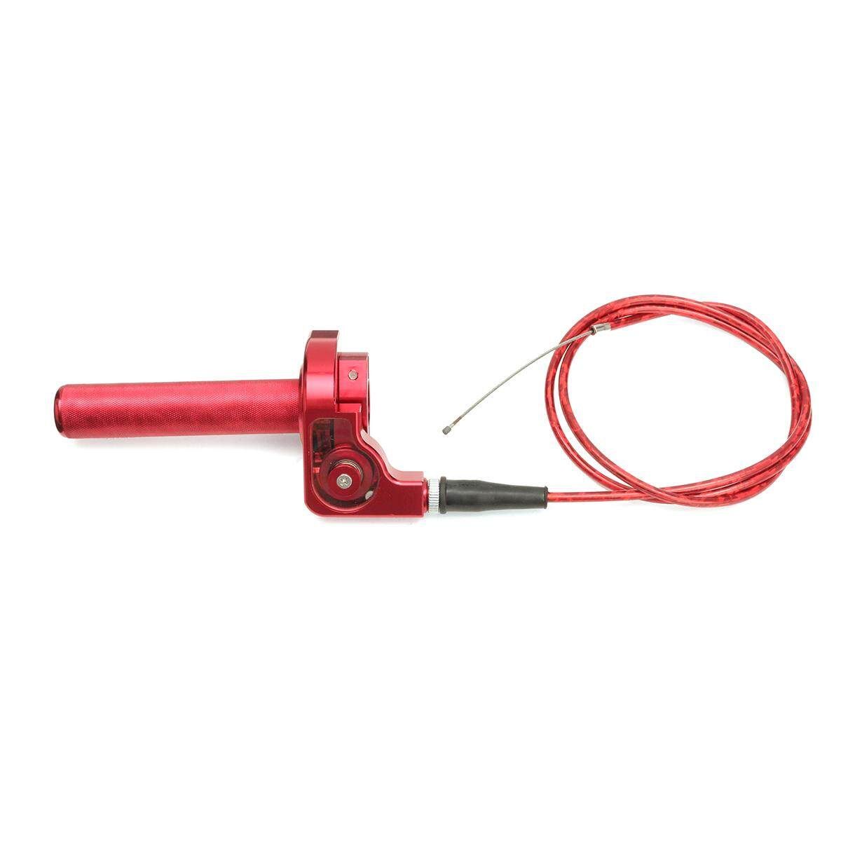 Twist Throttle Cable Assembly Fit CRF50 KLX TTR XR50 SSR CRF Pit Dirt Bike (Red) Red (red)