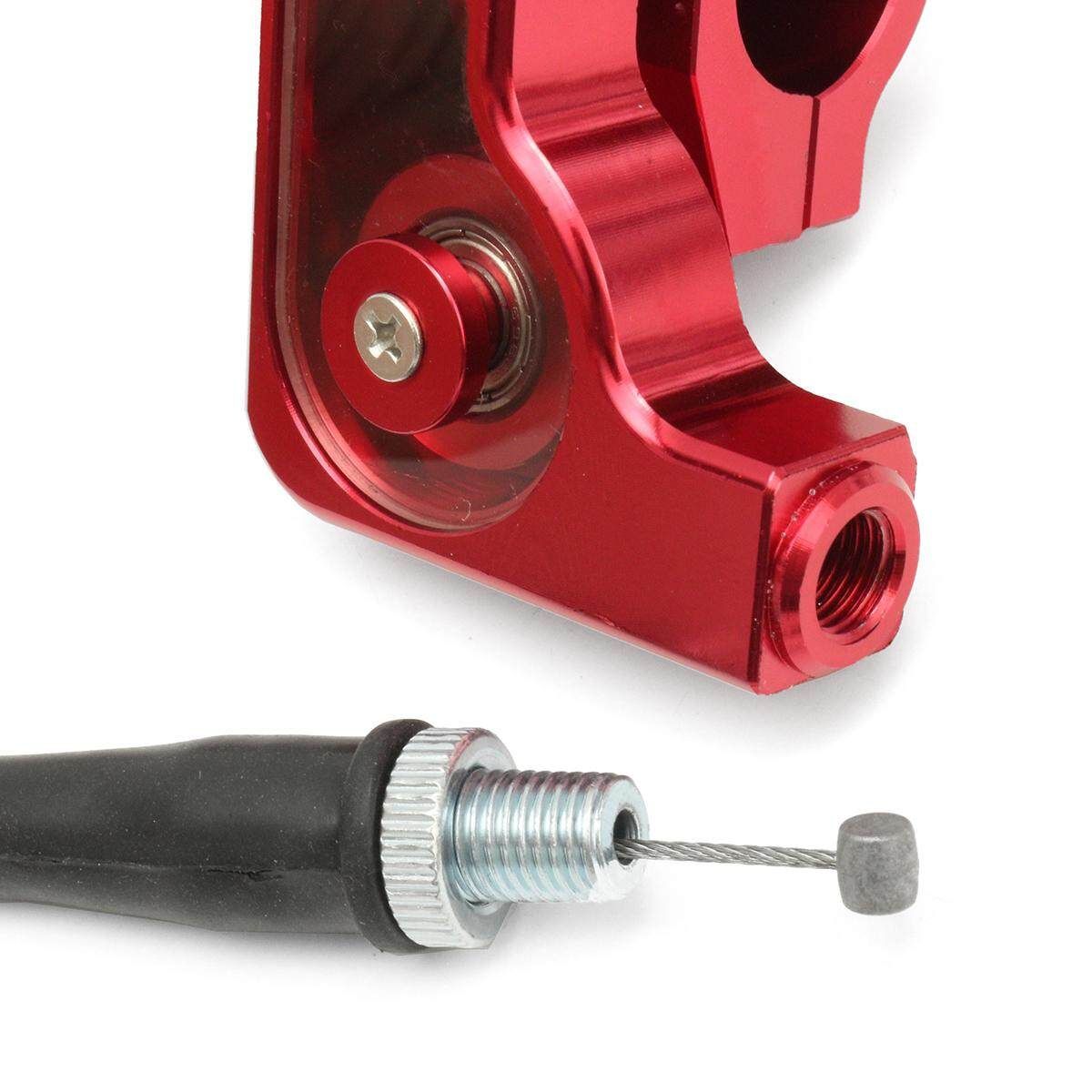 Twist Throttle Cable Assembly Fit CRF50 KLX TTR XR50 SSR CRF Pit Dirt Bike (Red) Red (red)