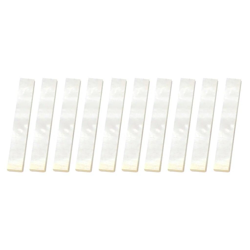 10pcs Inlay Material White Mother of Pearl Shell Blanks 2mm Thickness