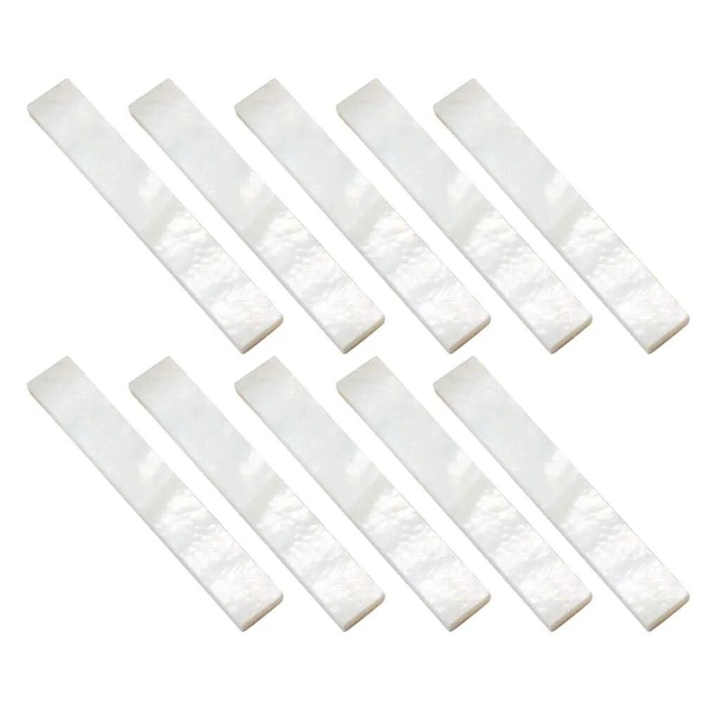 10pcs Inlay Material White Mother of Pearl Shell Blanks 2mm Thickness