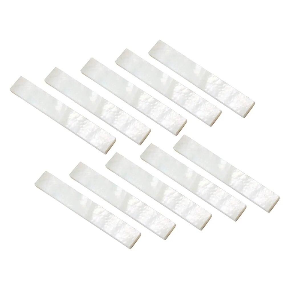 10pcs Inlay Material White Mother of Pearl Shell Blanks 2mm Thickness