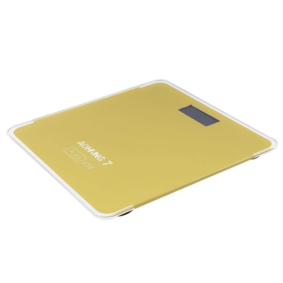 400lb/180kg LCD Electronic Digital Body Weight Scale Bathroom Gold Gold