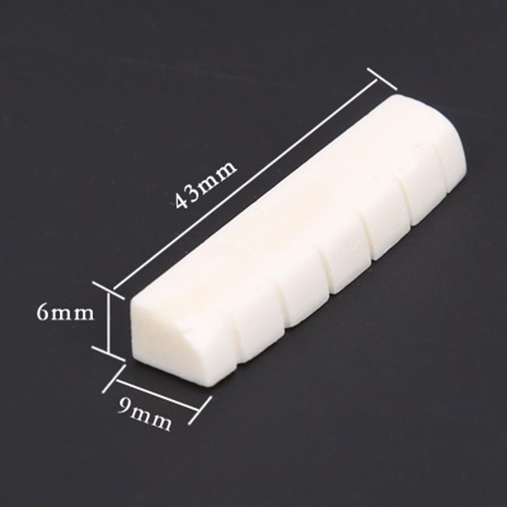 Guitar Saddle Nut White Cattle Bone For 41 Inch Folk Guitar