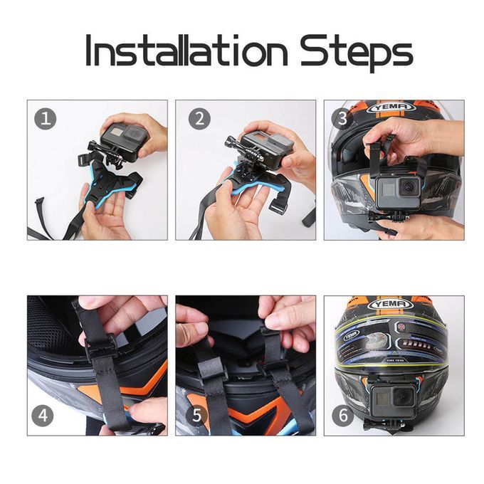 Motorcycle  Strap Belt Front Chin Mount For    6 5 4 3 Session